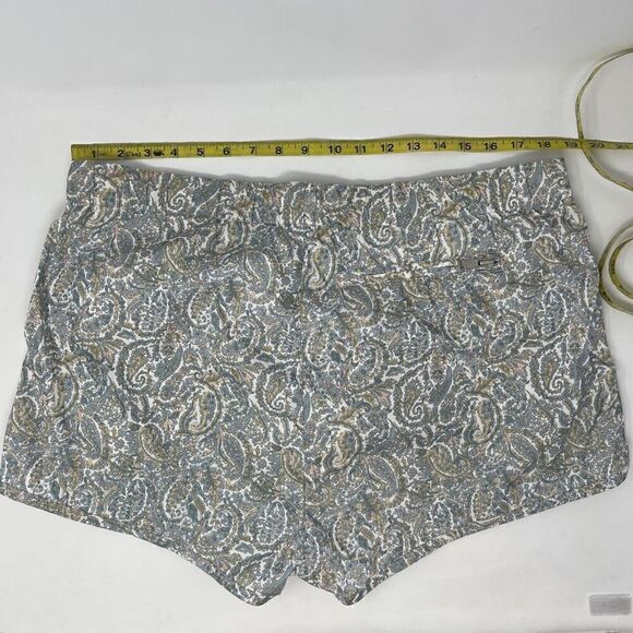 Marc by Marc Jacobs White Gray Paisley Print Bathing Suit Swim Trunks Large - Picture 2 of 7